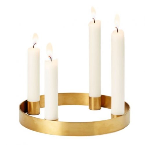 Philippi-Adventsring-Kerzenhalter-Adventskranz-Gold-Metall-Weihnachtsdeko
